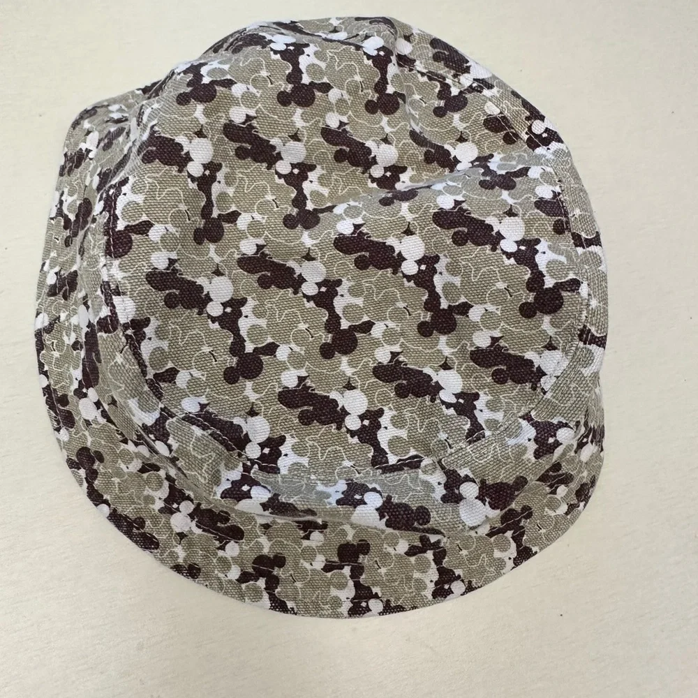 Kangol Born British Disney Ink Bucket Hat Tan Brown and White size medium - Picture 2 of 4